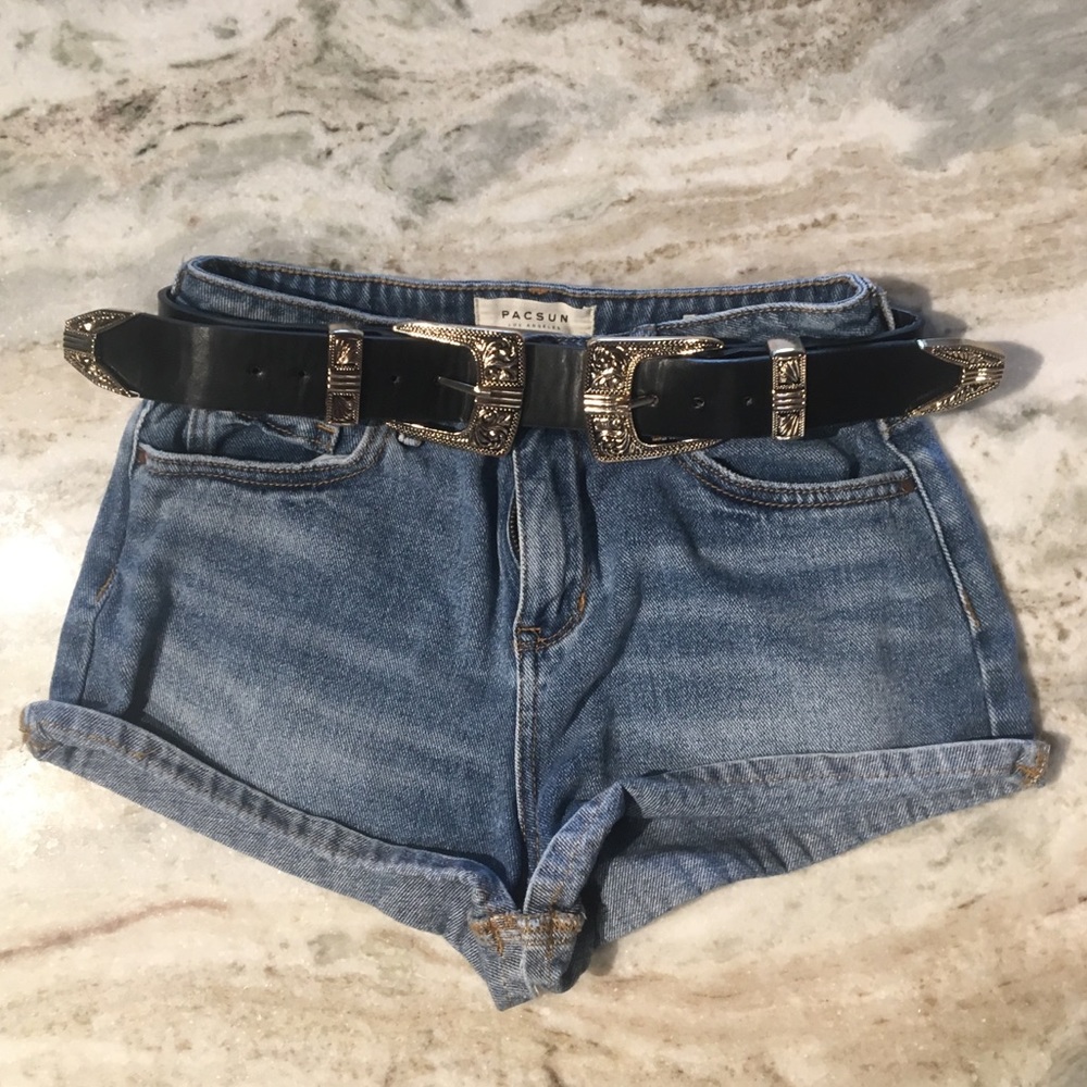 BooHoo Western Double Buckle Belt